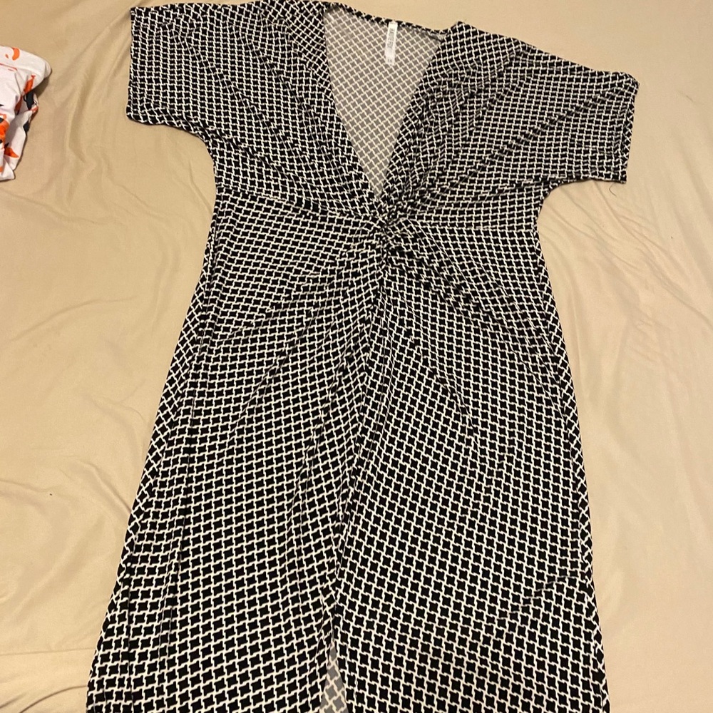 B&W Patterned Dress